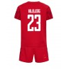 Danmark Pierre-Emile Hojbjerg #23 Hjemmedraktsett Barn VM 2022 Kortermet (+ korte bukser)